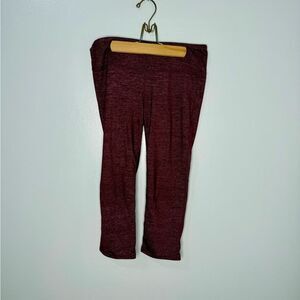 Athleta Maroon Crop Leggings | M